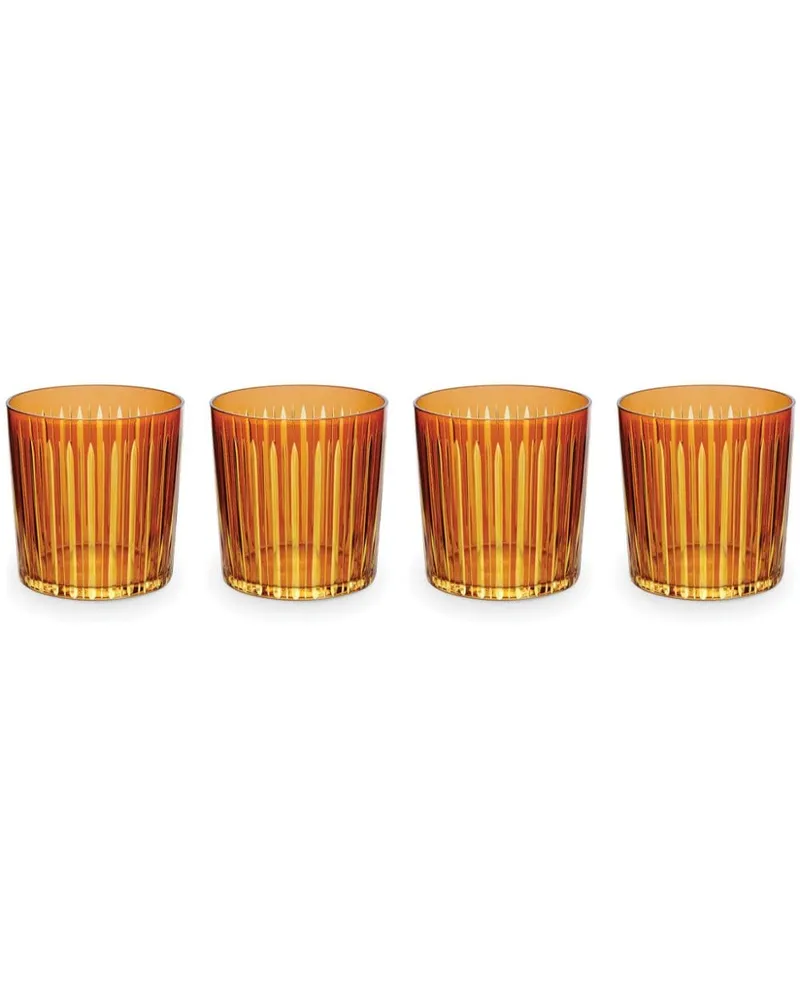 L’OBJET Prism Old Fashioned Gläser (4er-Set) - Orange Orange