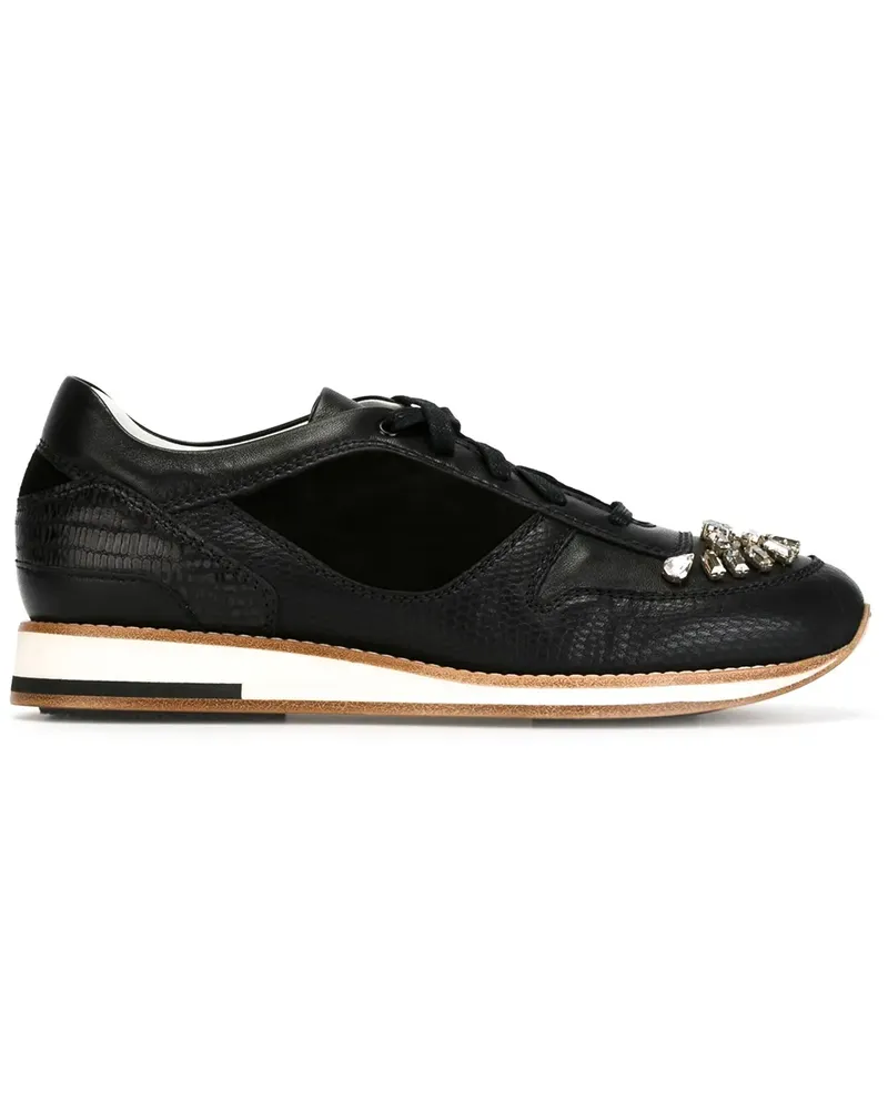 Lanvin Verzierte Sneakers - Schwarz Schwarz