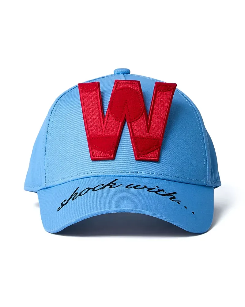 Walter van Beirendonck Baseballkappe mit Logo-Patch - Blau Blau