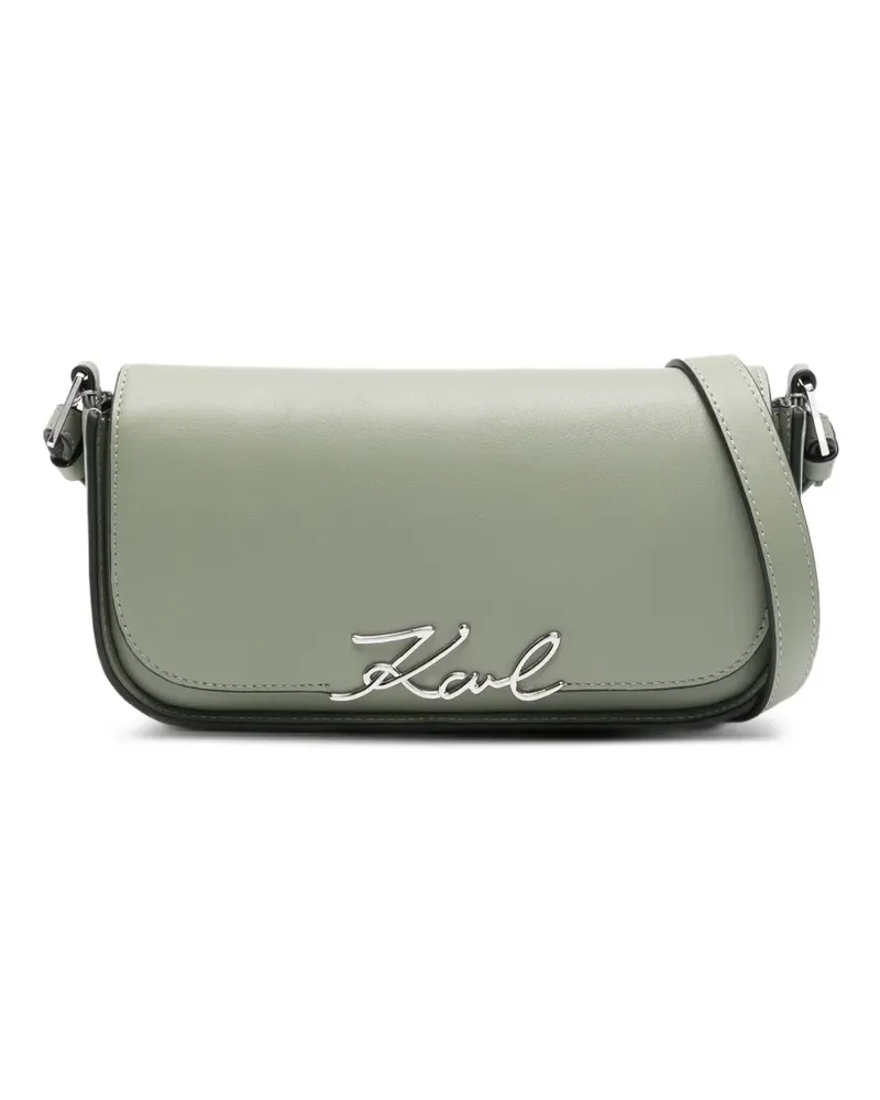 Karl Lagerfeld K/Signature Tasche mit Logo - Grün Grün