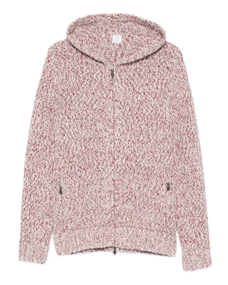 Eleventy Cardigan mit Kapuze - Rot Rot