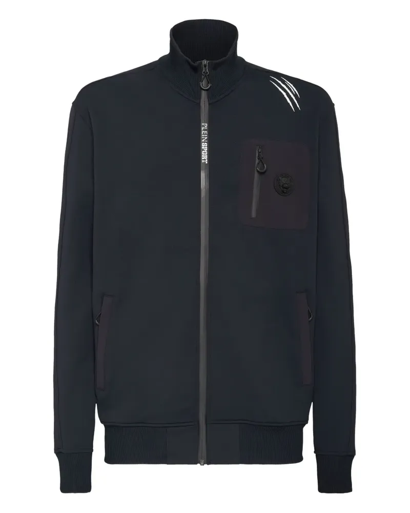 Philipp Plein Reißverschlussjacke mit Kratzdetail - Schwarz Schwarz