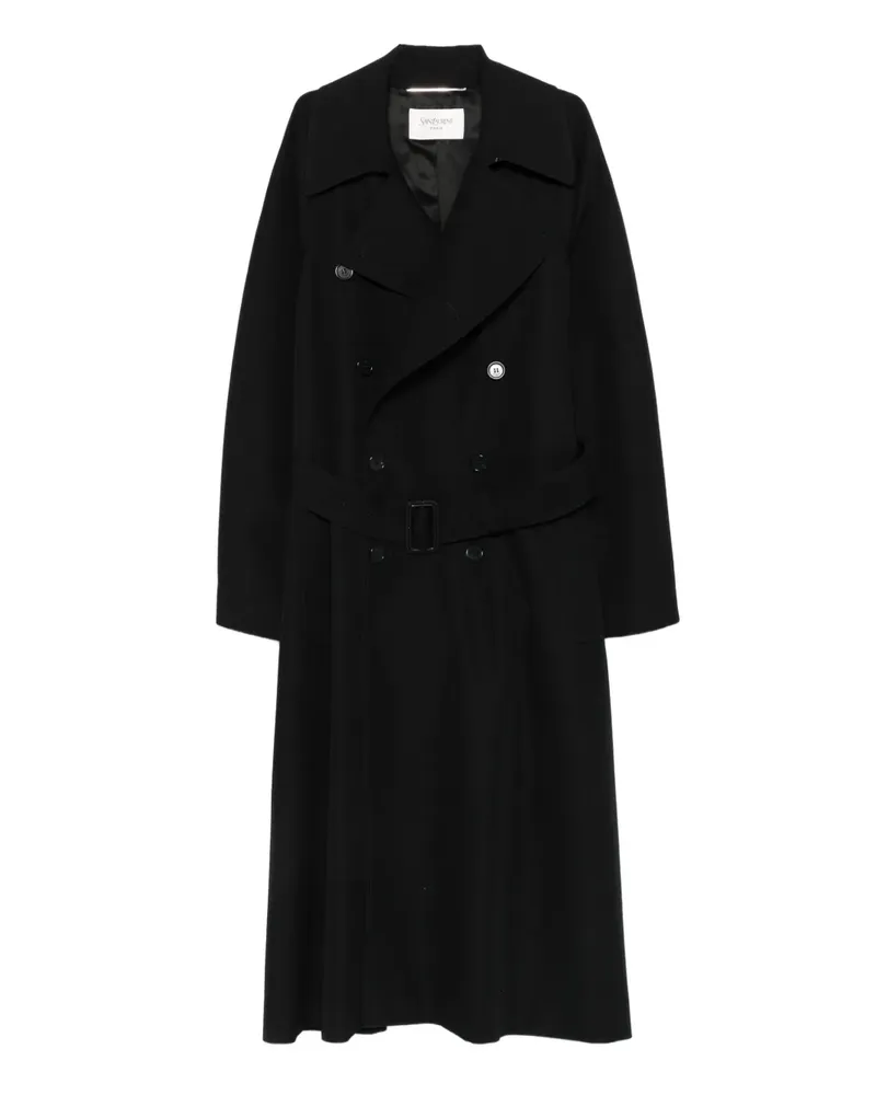 Saint Laurent Jacke mit Gürtel - Schwarz Schwarz