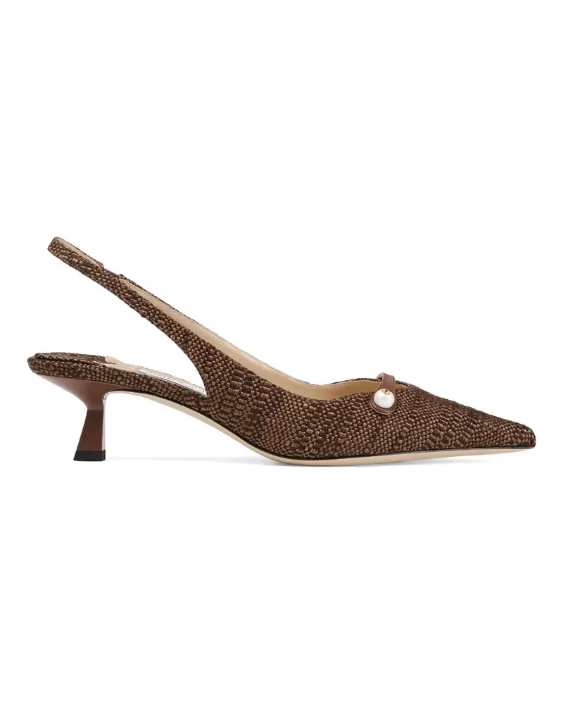 Jimmy Choo Amita Pumps mit Riemen - Braun Braun