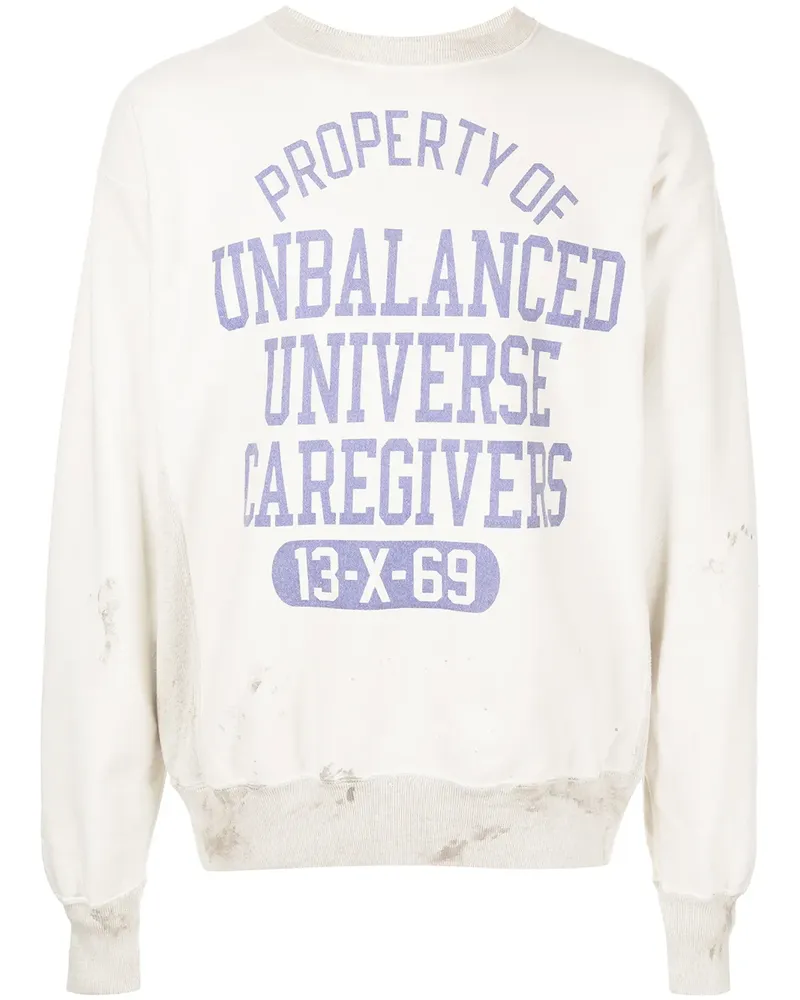 SAINT MXXXXXX Sweatshirt mit grafischem Print - Weiß Weiß