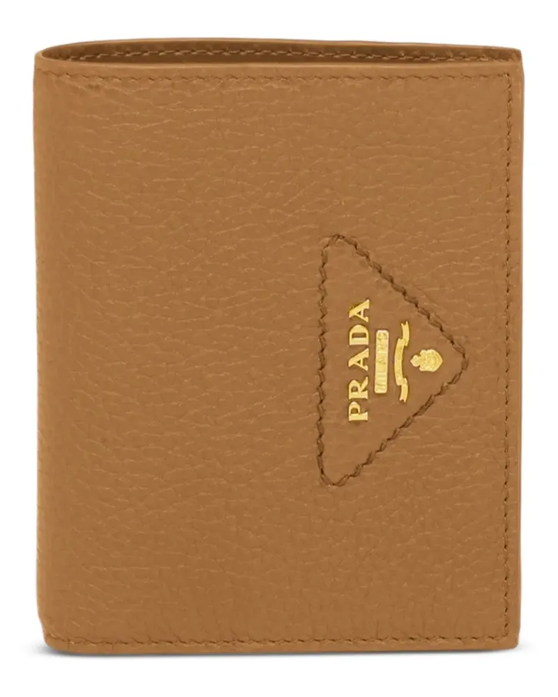 Prada Kleines Portemonnaie mit Logo - Braun Braun