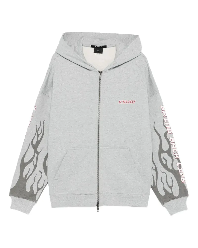 ksubi Kapuzenjacke mit Reißverschluss - Grau Grau
