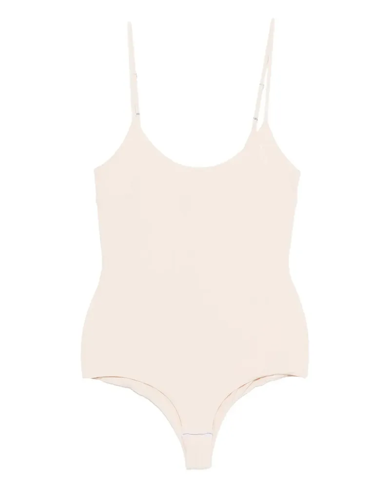 Patrizia Pepe Body aus Stretch - Weiß Weiß