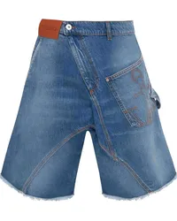 J.W.Anderson Twisted Workwear Jeans-Shorts Blau