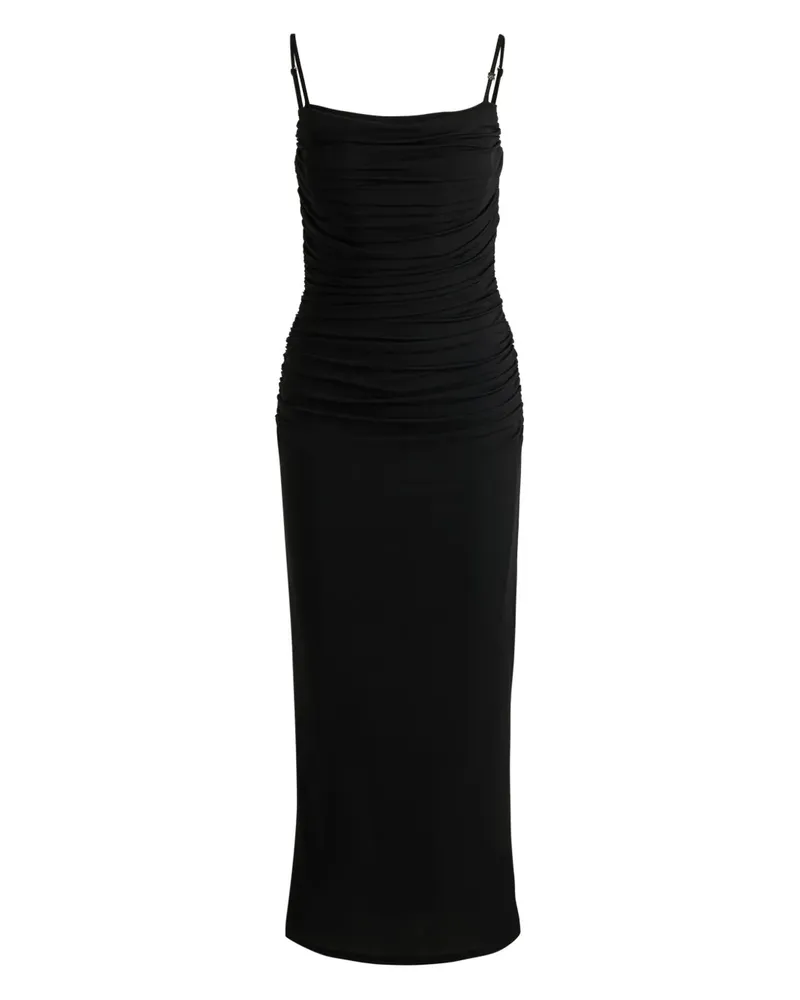HUGO BOSS Kleid mit Raffungen - Schwarz Schwarz