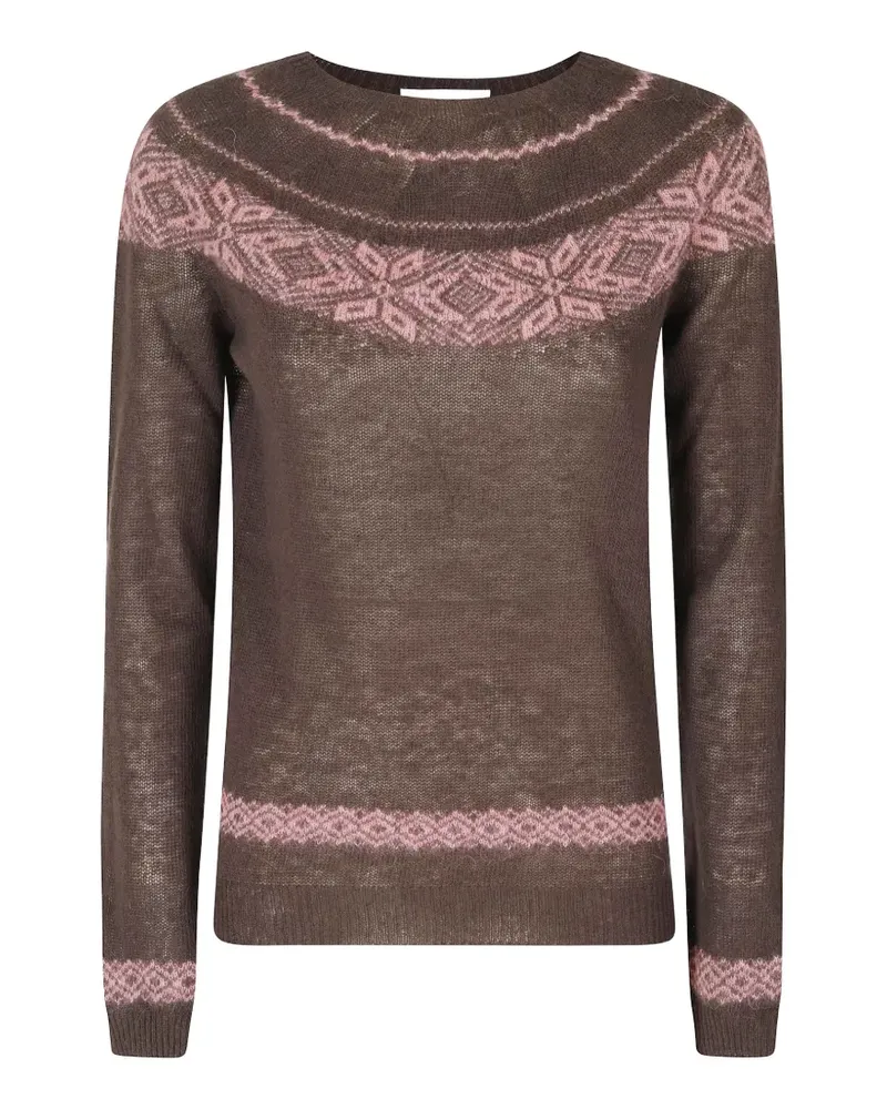 Roberto Collina Pullover mit Fair-Isle-Muster - Braun Braun