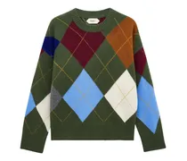 Pullover mit Argyle-Muster - Grün