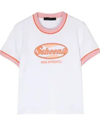 SSHEENA T-Shirt mit Logo-Print Weiß