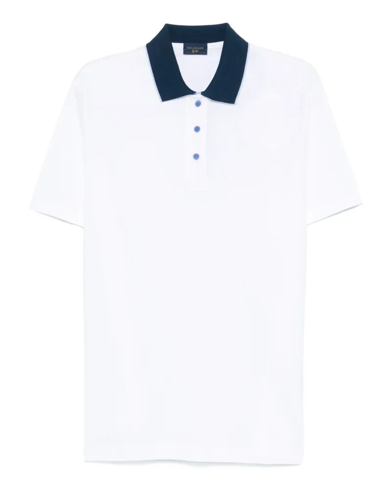 Paul & Shark Poloshirt aus Piqué - Weiß Weiß