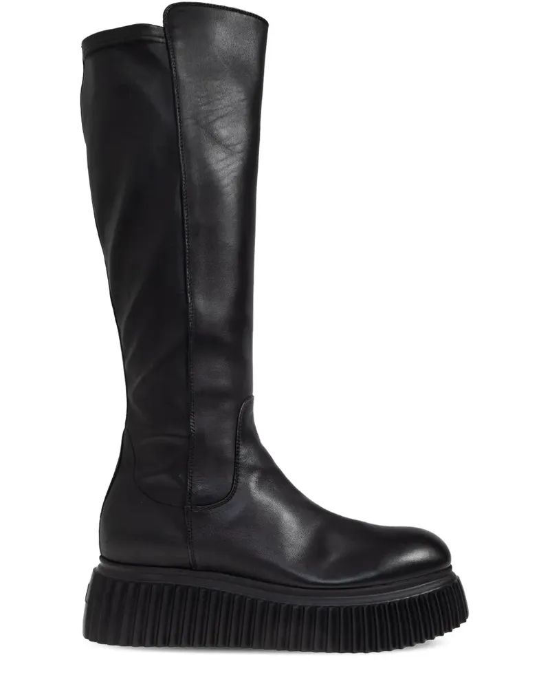 Attilio Giusti Leombruni Gloria platform boots - Schwarz Schwarz