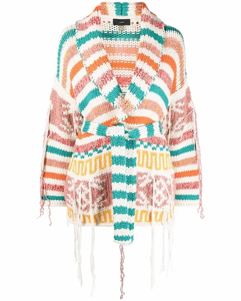 Alanui Strickmantel mit Finish - Mehrfarbig Mehrfarbig