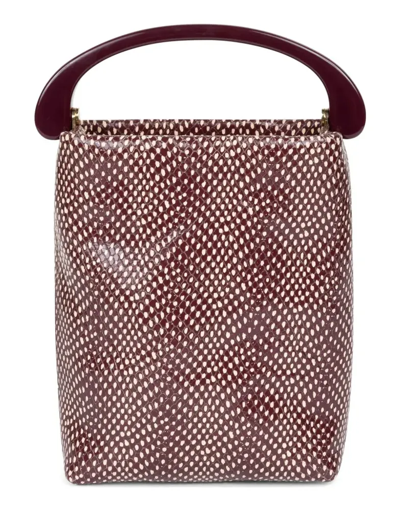 Dries van Noten Shopper mit Schlangen-Print - Violett Violett