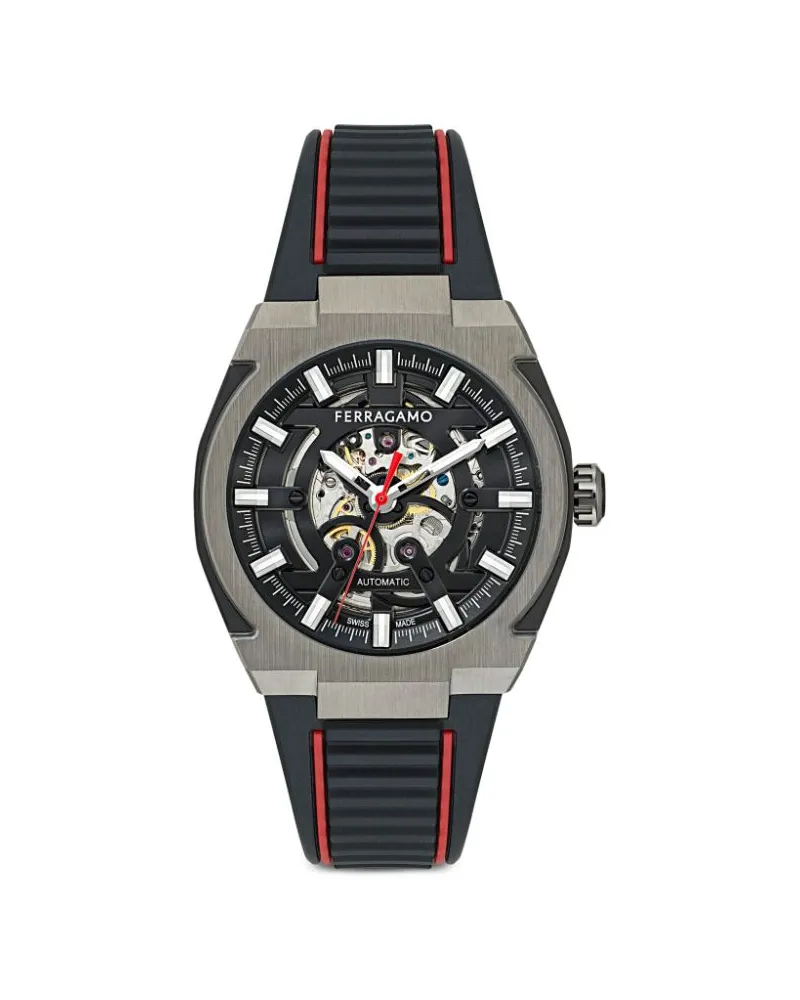 Ferragamo Supreme Skeleton 43mm - Schwarz Schwarz