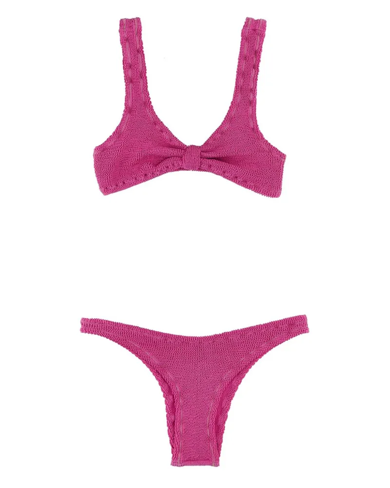 ROTATE Birger Christensen Bikini in Knitteroptik - Rosa Rosa