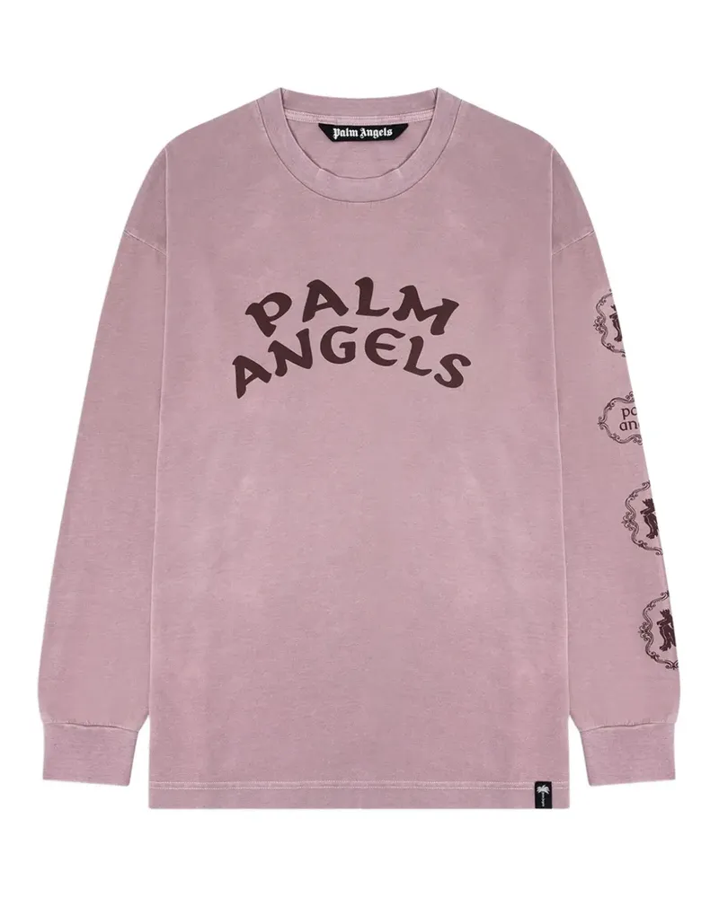 Palm Angels Pullover mit Logo-Print - Rosa Rosa