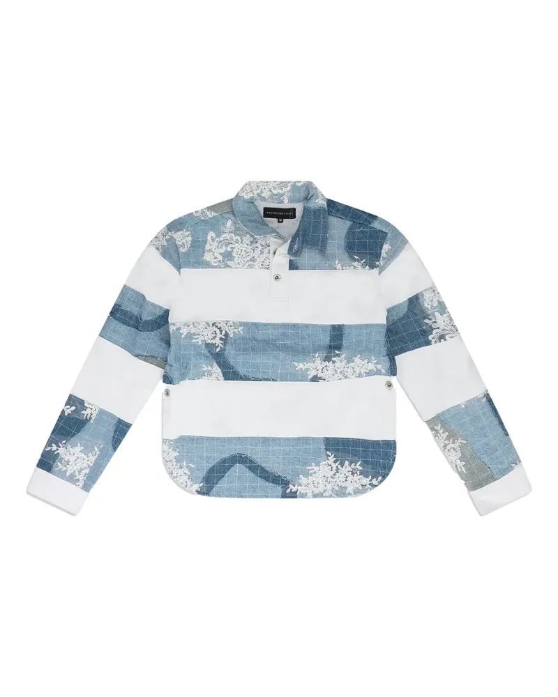 WHO DECIDES WAR checked polo shirt - Weiß Weiß