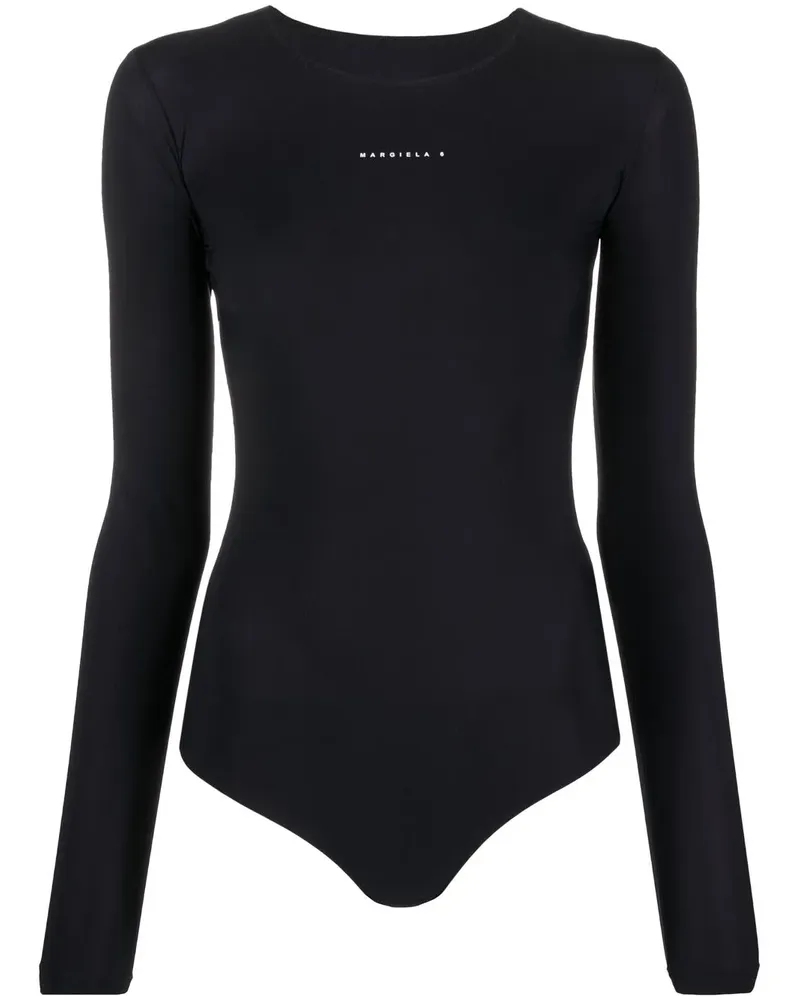 Maison Margiela Body mit rundem Ausschnitt - Schwarz Schwarz