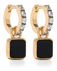 Missoma x Lucy Williams Black Onyx-charm earrings Gold