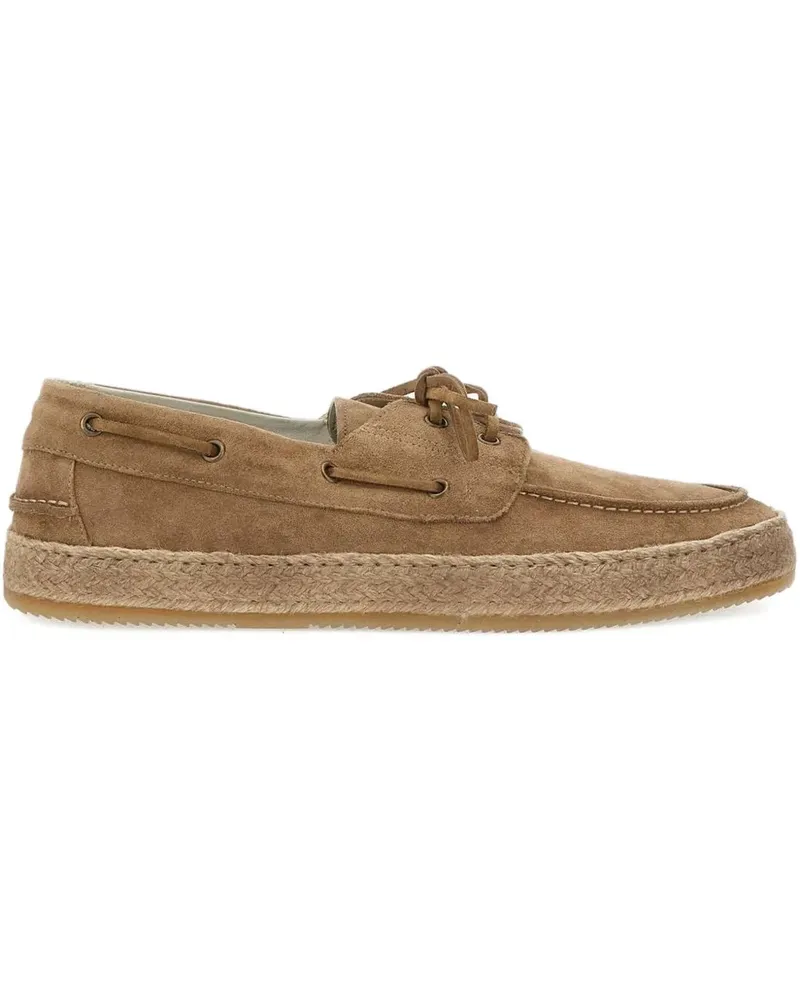 Corvari 1933 Velour Segelschuhe aus Wildleder - Braun Braun
