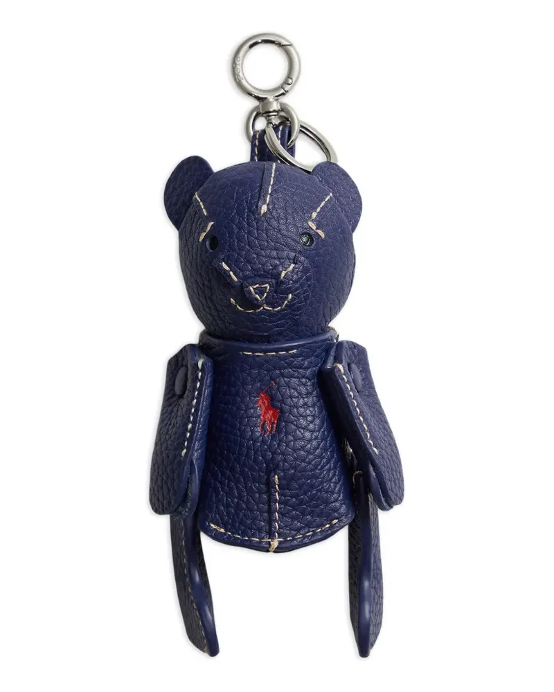 Ralph Lauren Polo Bear leather bag charm - Blau Blau