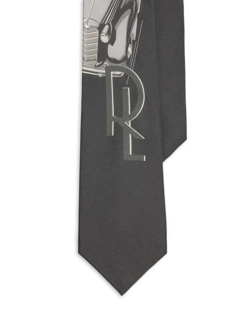 Ralph Lauren Krawatte mit Auto-Print - Grau Grau