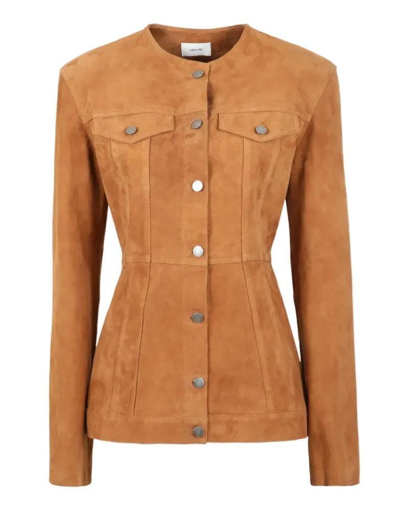 Haikure Temple suede jacket - Nude Nude