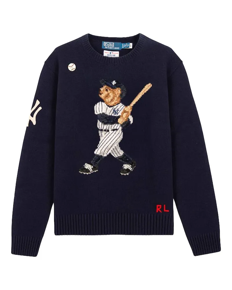 Ralph Lauren NY Yankees Polo Bear Pullover - Blau Blau