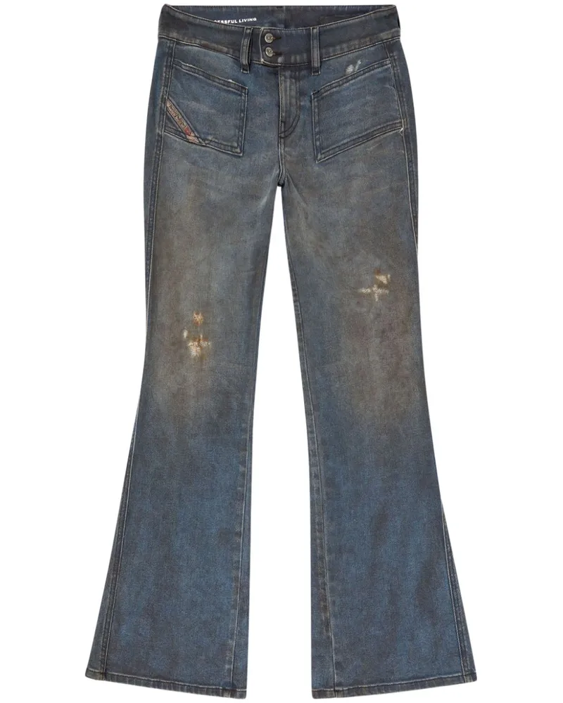 Diesel D-Hush 09L25 Schlagjeans - Blau Blau