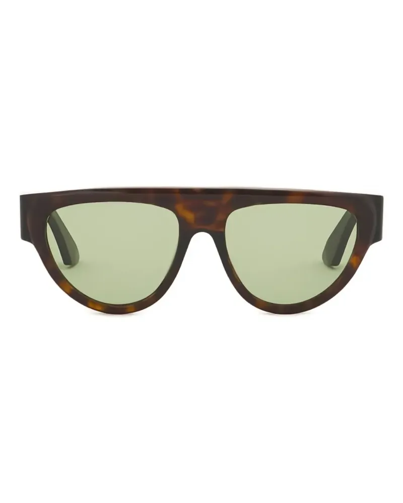 Marni full-rim flat-top sunglasses - Braun Braun
