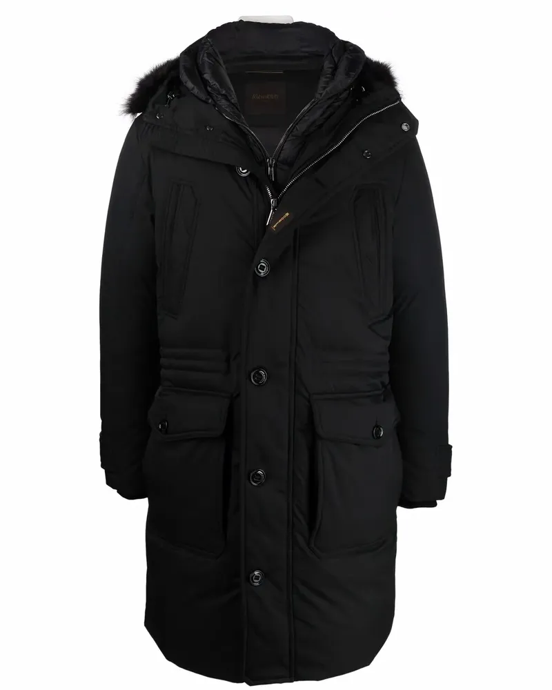 MOORER Helsinky Daunenmantel - Schwarz Schwarz