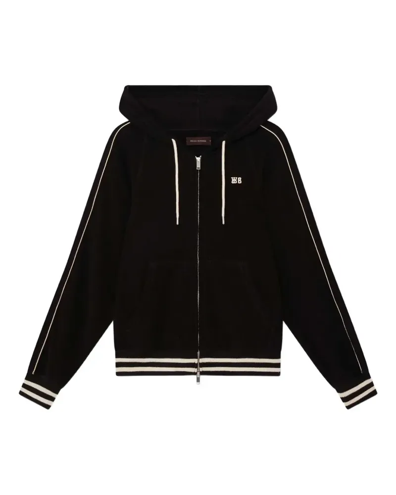 Wales Bonner Prince zip-up hoodie - Schwarz Schwarz