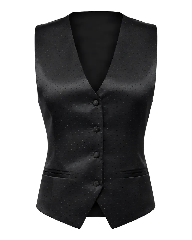 Dolce & Gabbana Weste mit strukturiertem Finish - Schwarz Schwarz