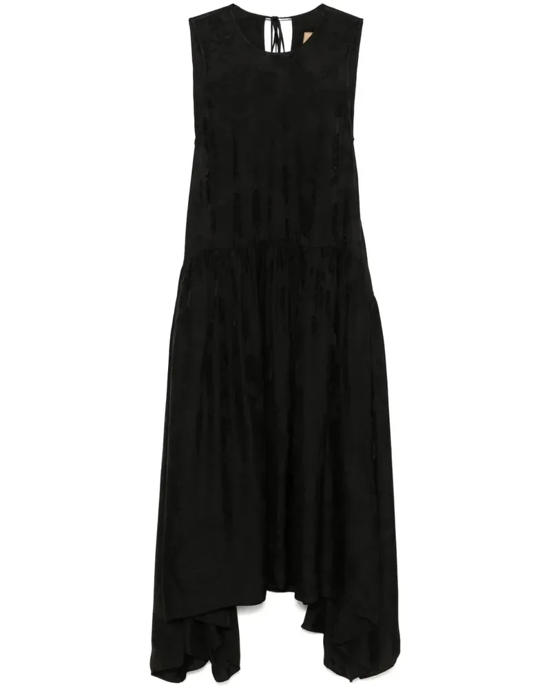 Uma Wang Avery Maxikleid - Schwarz Schwarz