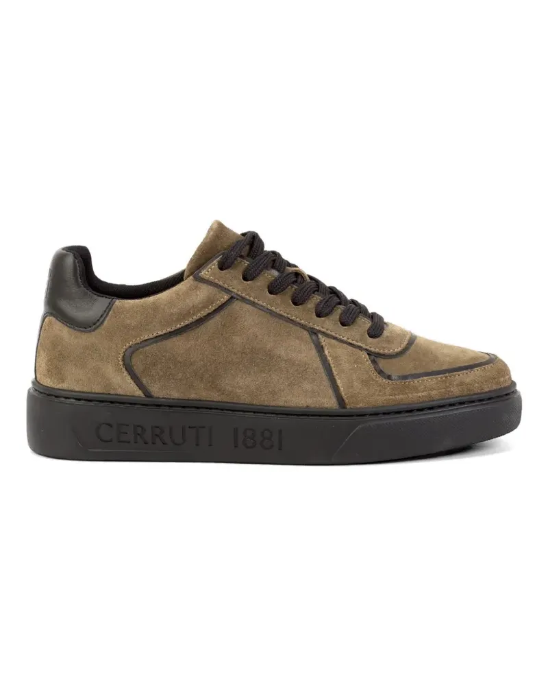 Cerruti 1881 suede panelled sneakers - Braun Braun