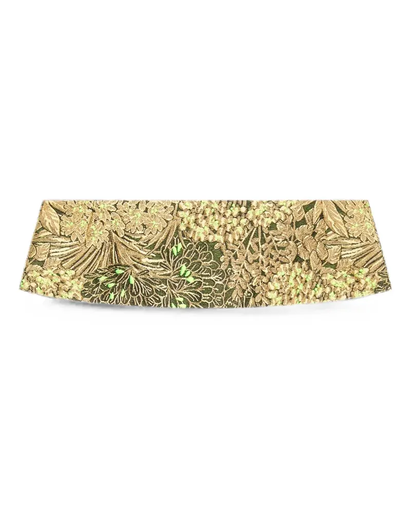 Dries van Noten Gürtel mit Jacquard - Gold Gold