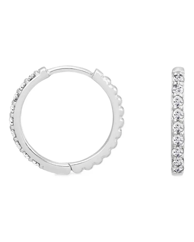 Dower & Hall Lumiere Creolen mit Saphir - Silber Silber