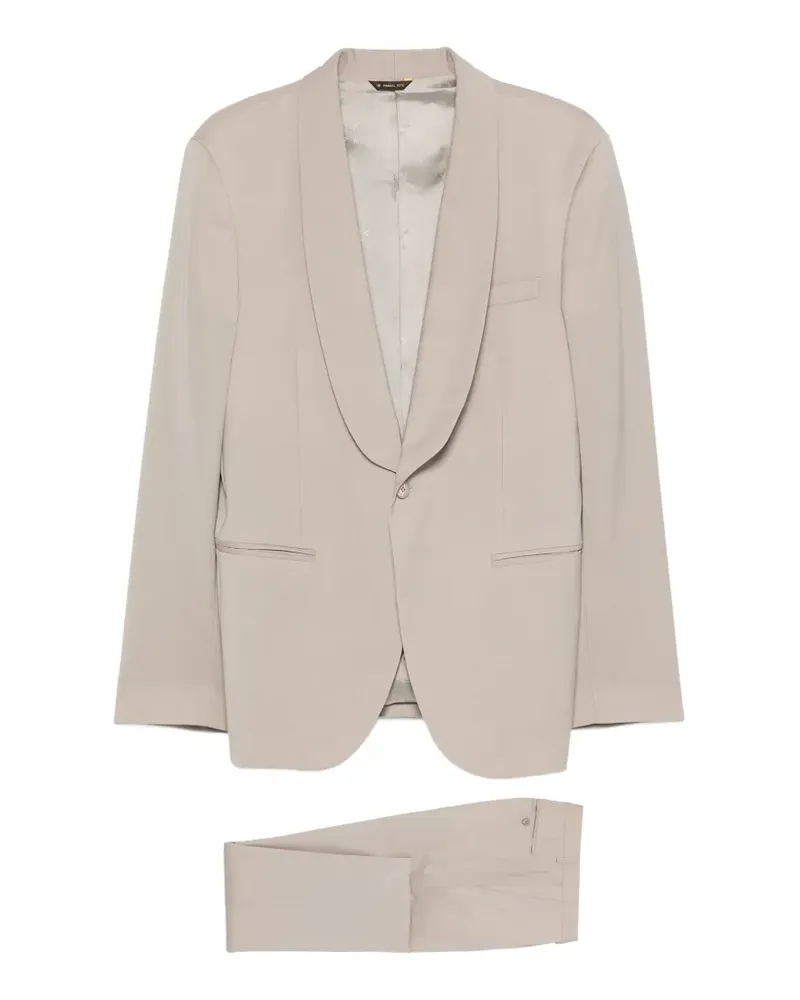 Manuel Ritz shawl-lapel single-breasted suit - Nude Nude