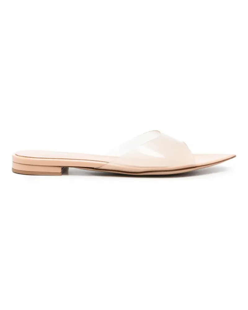 Gianvito Rossi Flache Sandalen - Nude Nude