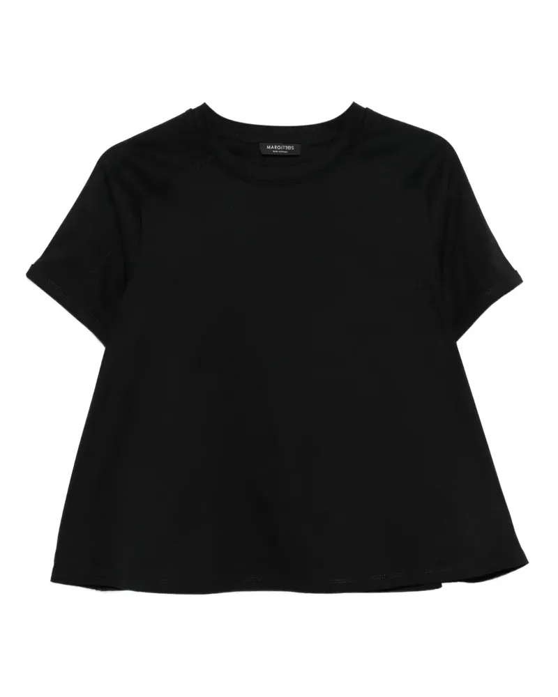 Margittes A-line T-shirt - Schwarz Schwarz