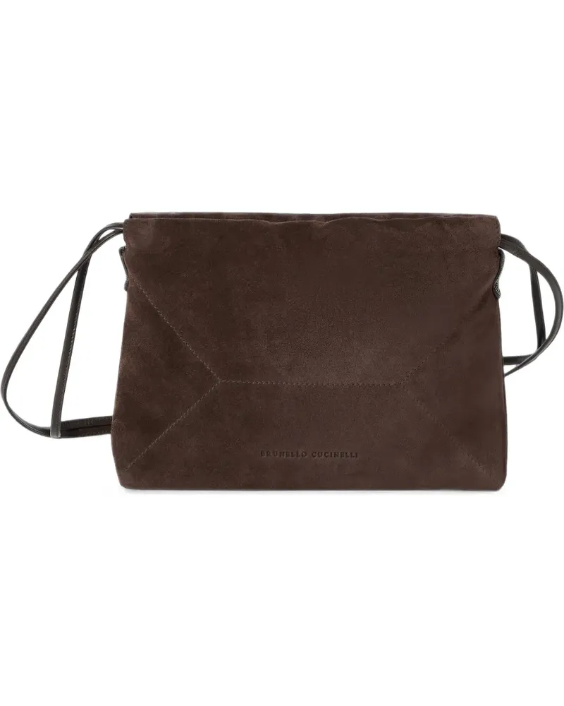 Brunello Cucinelli Clutch mit Monili-Detail - Braun Braun