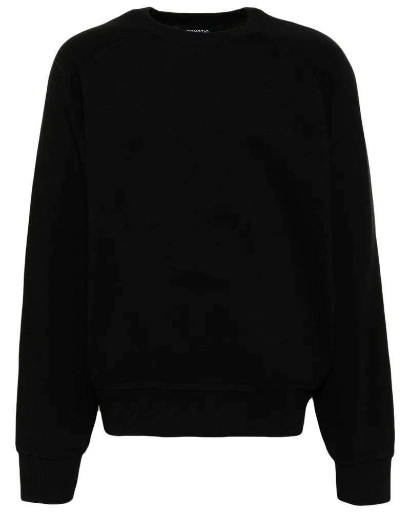SONGZIO Painter Raglan-Sweatshirt - Schwarz Schwarz