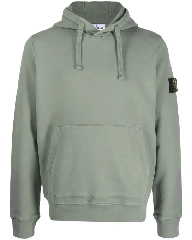 Stone Island Hoodie mit Kompass Grün