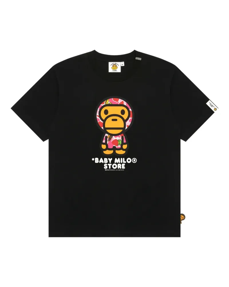 BAPE T-Shirt mit grafischem Print - Schwarz Schwarz