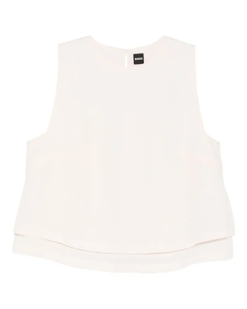 HUGO BOSS open-back layered top - Nude Nude