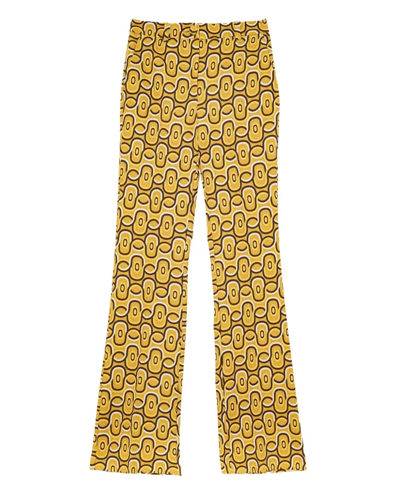 Maliparmi Hose mit geometrischem Muster - Gelb Gelb